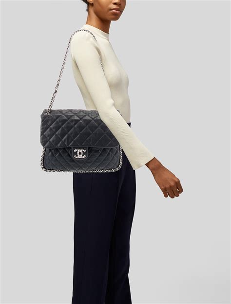 chanel maxi chain around flap bag|chanel flap bag jumbo.